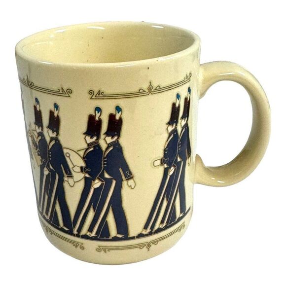 Vintage Hallmark Marching Band Mug 1980s Ceramic Cup 4" Tall Gift Music Mug - Picture 3 of 6